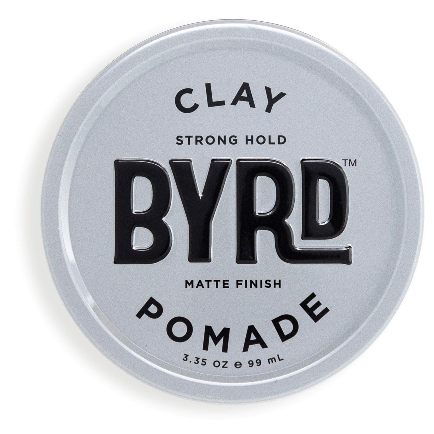 BYRD Hair Clay Pomade - Strong Hold, Ultra Matte Finish, Add Volume and Sculpt to All Hair Types, 3.35 Oz