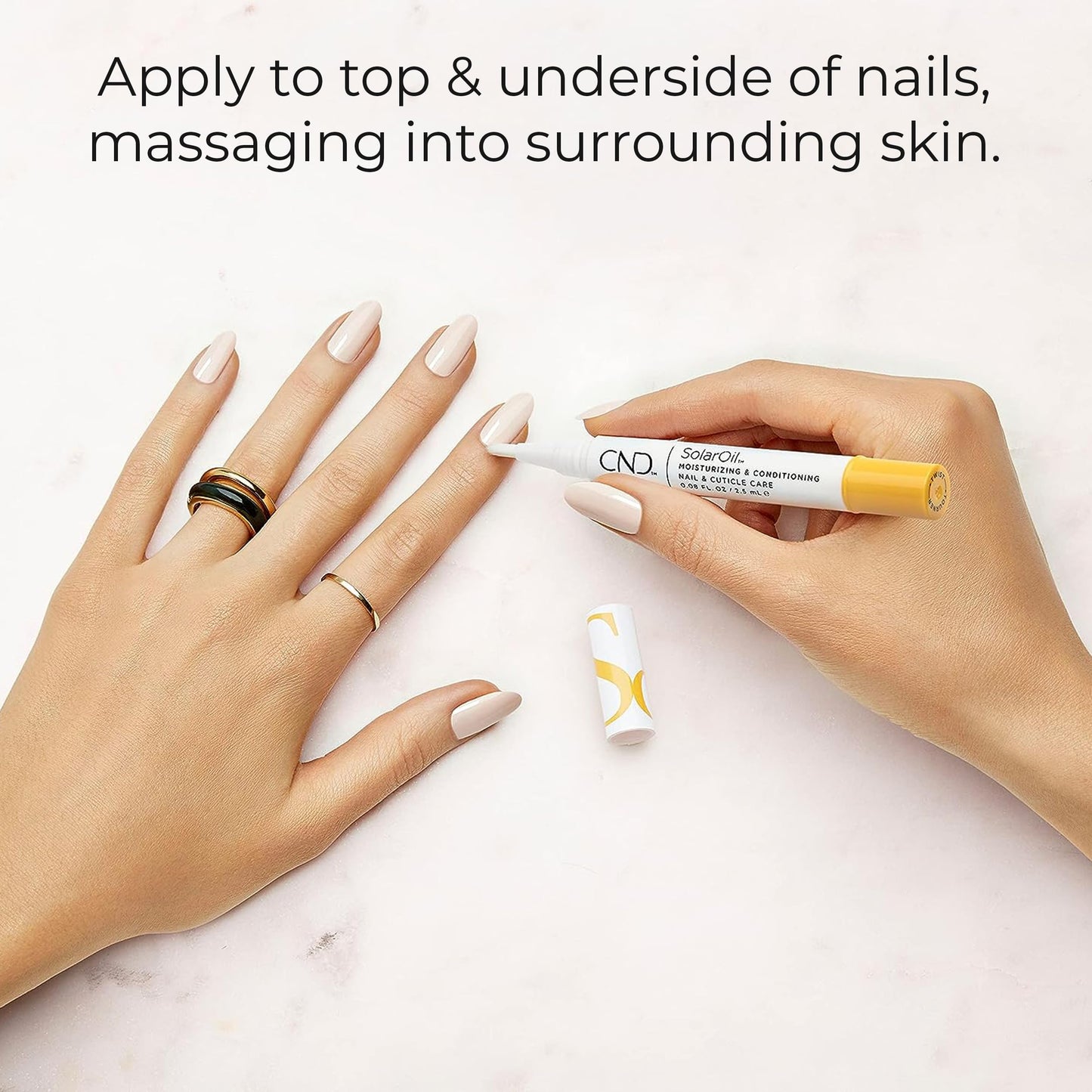 CND SolarOil Essential Care Pen, Moisturizes and Conditions Nails, Natural Blend Of Jojoba, Vitamin E, Rice Bran and Sweet Almond Oils, Pack Of 1