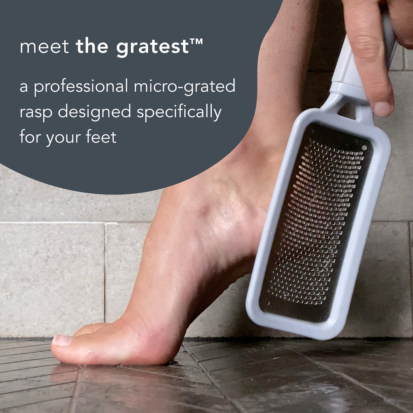 Barefoot Scientist The Gratest Professional Micro-Grated XL Rasp, Remove Hard Skin and Calluses, Relieve Dry, Cracked Heels