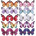 inSowni 20 Pack Multi Colors Butterfly Alligator Hair Clips Barrettes Bridal Wedding Accessories for Women Girls Kids