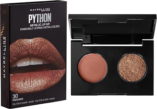 Maybelline New York Lip Studio Python Metallic Lip Makeup Kit, Provoked, 0.09 oz.