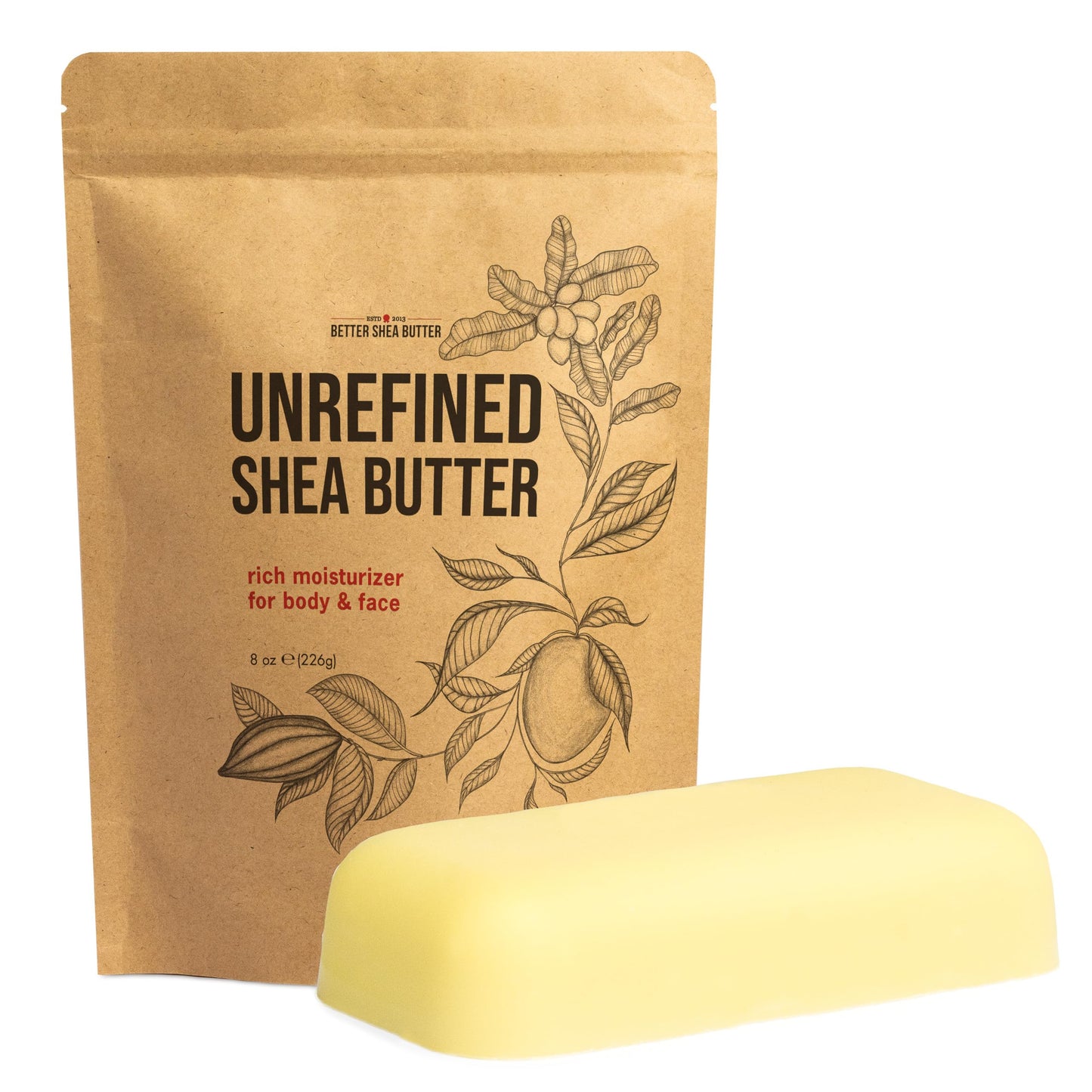 Raw Shea Butter - 100% Pure Unrefined African Shea Butter | Deep Moisturizer for Dry Skin, Hair and Scalp | DIY Body Butter, Lip Balm and Soap Base | Beauty and Personal Care Better Shea Butter Default Title