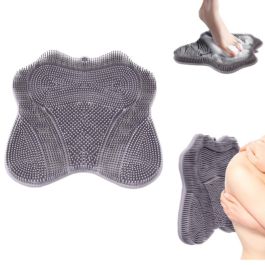 Foot Scrubber in Shower, Shower Foot Scrubber Mat,Silicone Body Scrubber,Back Scrubber with Suction Cups,Shower Body Deep Cleaning Foot Brush Beauty and Personal Care LMMYUN