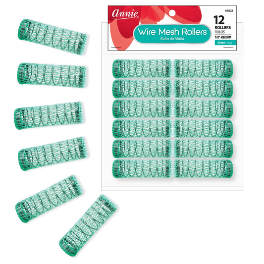 Annie 7/8" Wire Mesh Hair Rollers - 12 Pcs. Beauty & Personal Care Annie