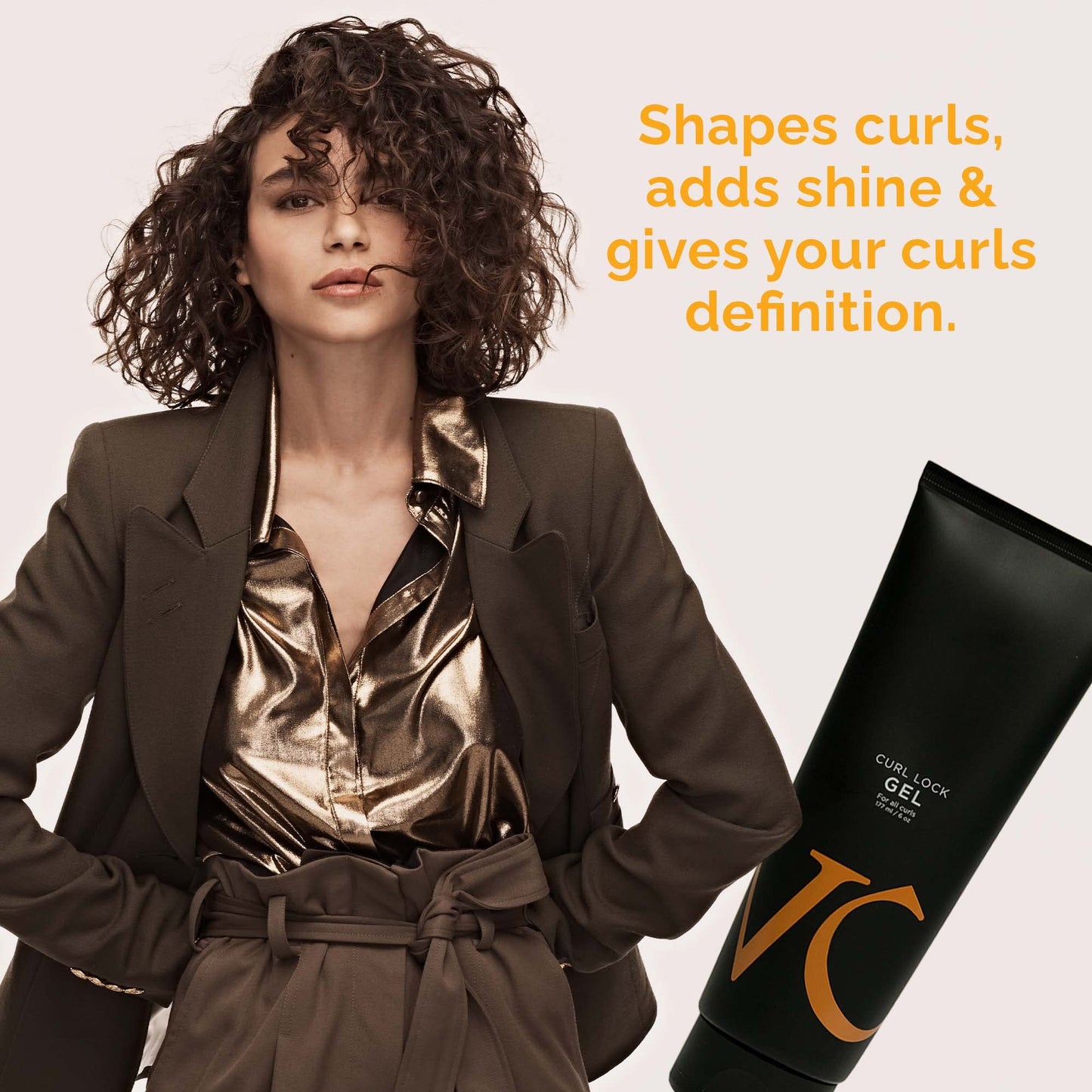 VICIOUS CURL Curl Lock GEL (6 Fl Oz), Strengthens hair, soothes scalp, adds shine & softness, For curly hair, No Harsh Chemicals, Natural scent
