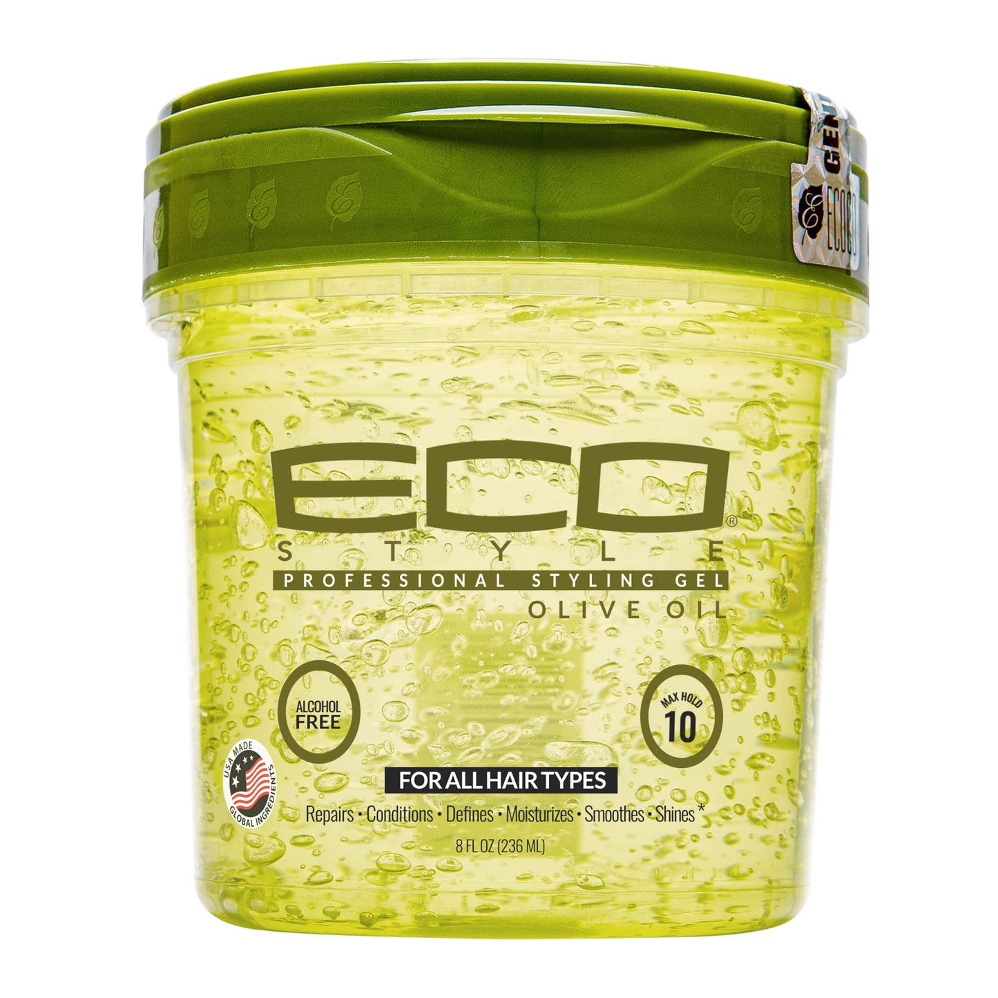 Eco Style Olive Oil Professional Styling Hair Gel, 16 oz (Pack of 3)