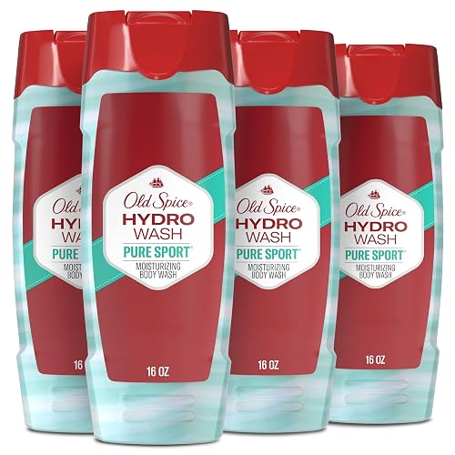 Old Spice Moisturizing Body Wash for Men, Hydro Wash, 2-in-1 Long Lasting Scent & Powerful Hydration to Fight Dry Skin, 24/7 Shower Fresh, Pure Sport