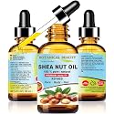 Botanical Beauty SHEA NUT OIL 100% Pure Natural Undiluted Refined Cold Pressed Carrier Oil for Face, Skin, Hair, Lip, Nails. (Karite) Nut Oil. Rich in