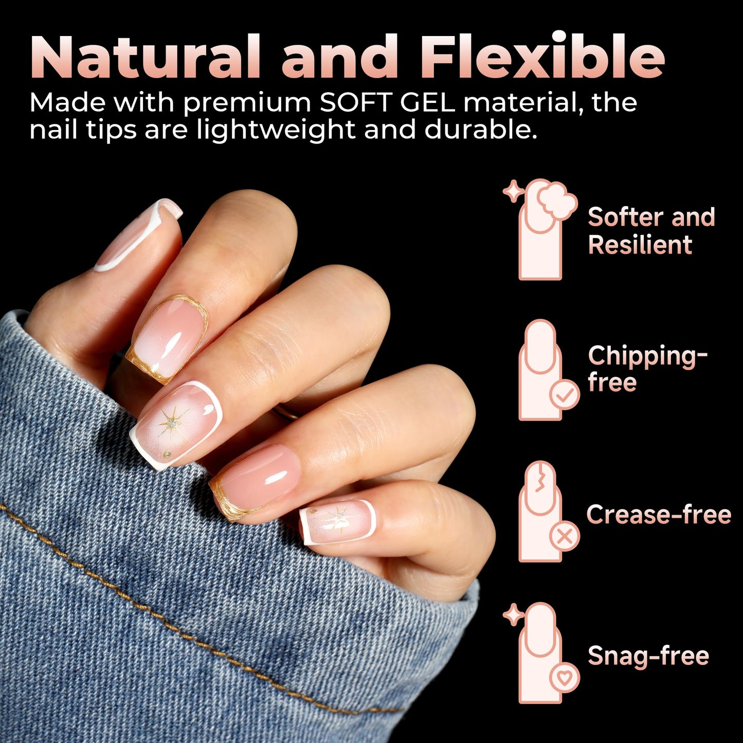 UNA GELLA Nail Tips Square: Pre-etched Matte Extra Short Square Soft Gel Nail Tips Full Cover 120pcs False Fake Nails Tips for Acrylic Nails Clear Beauty and Personal Care UNA GELLA