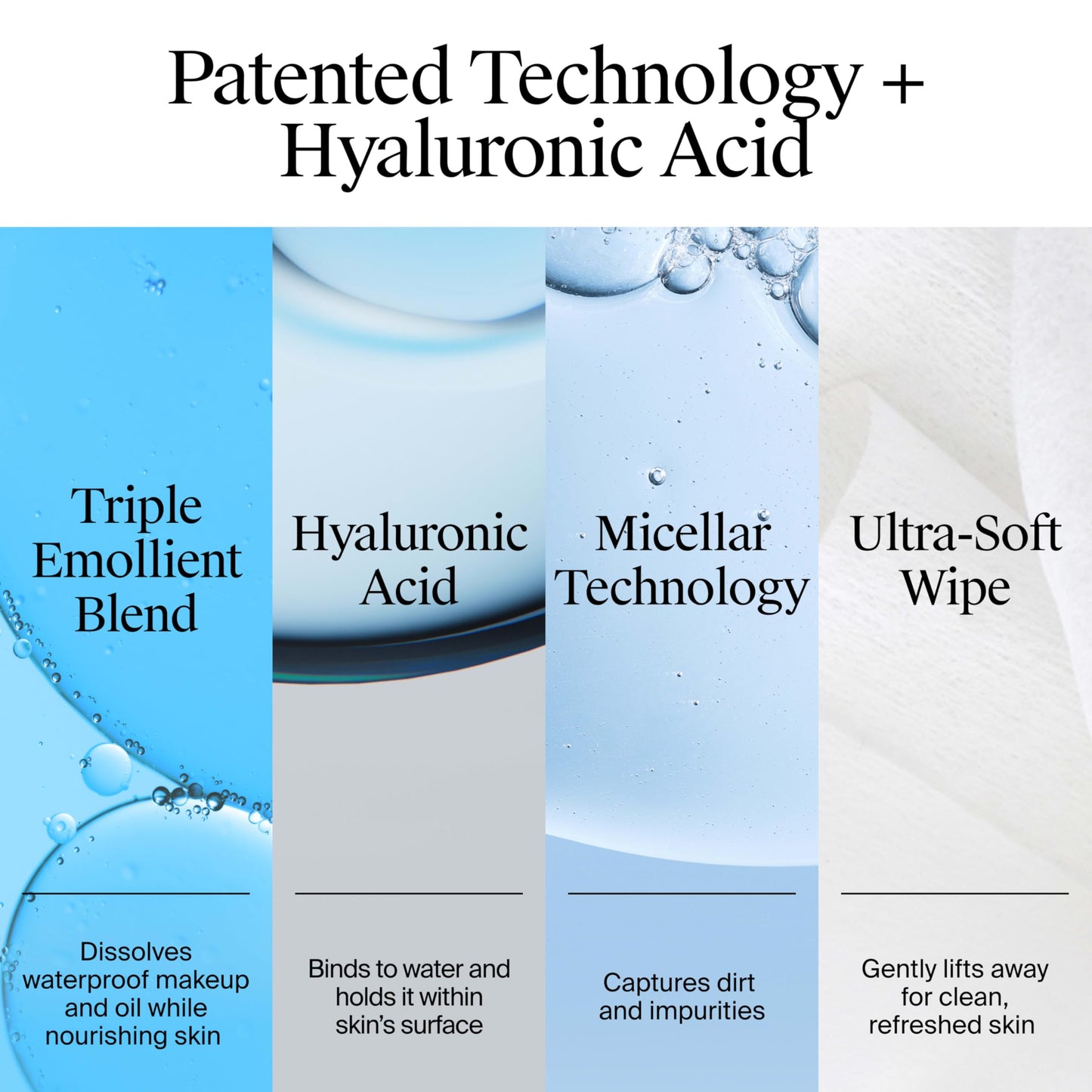 Neutrogena Hydro Boost Ultra-Soft Micellar Cleansing Wipes with Hyaluronic Acid, Hydrating Makeup Remover Wipes Remove Dirt & Waterproof Makeup