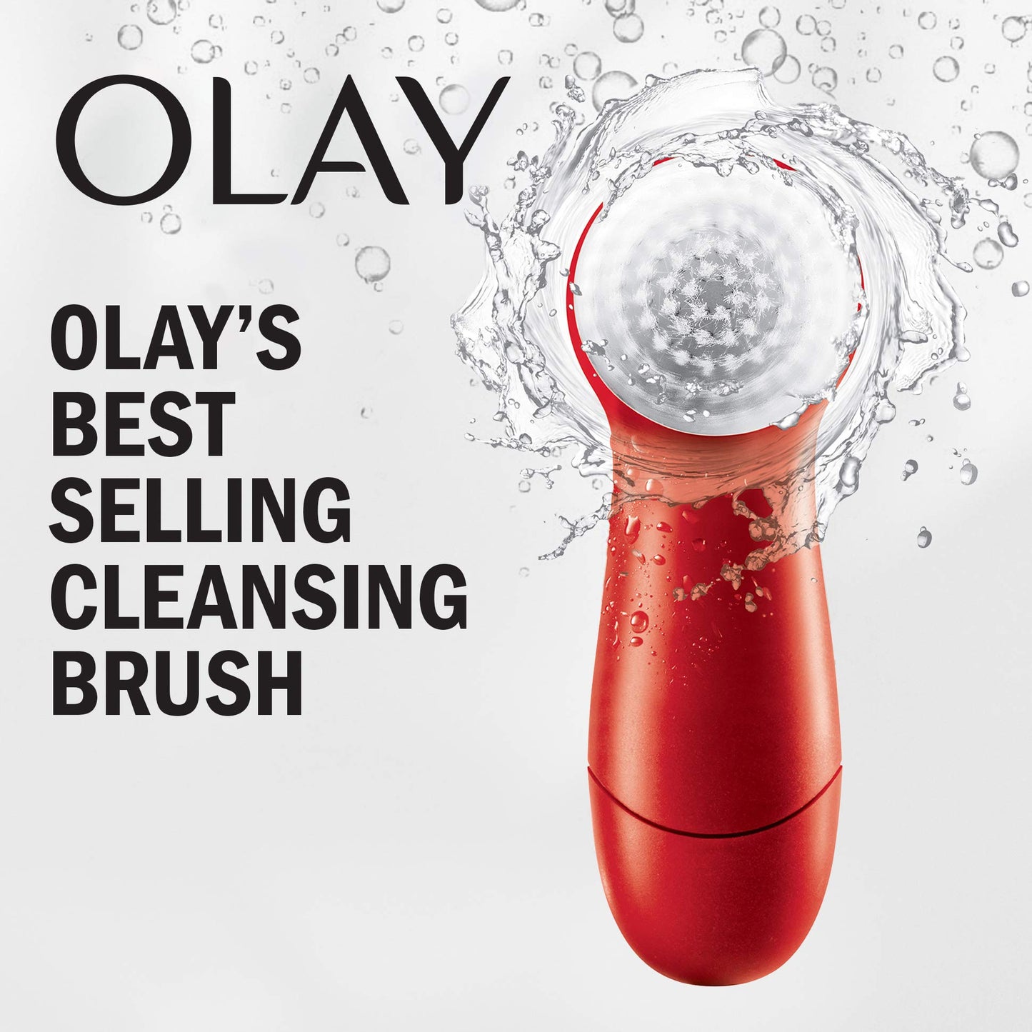 Olay Regenerist Face Cleansing Device, 2 Brush Heads + Whip Face Moisturizer Travel/Trial Size Gift Set