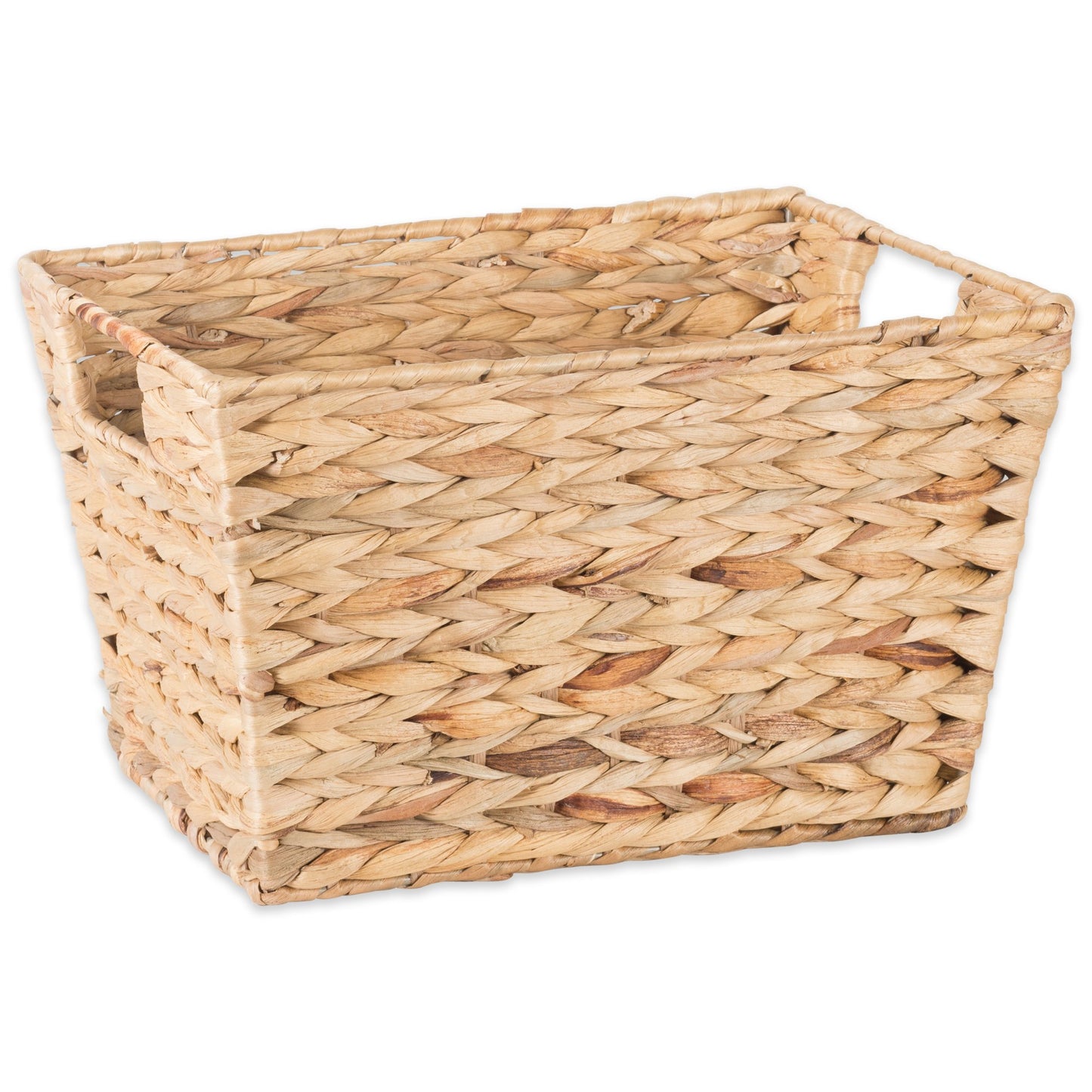 DII Hyacinth Collection Storage Baskets, Medium Set (11x9x7"), Natural, 2 Piece