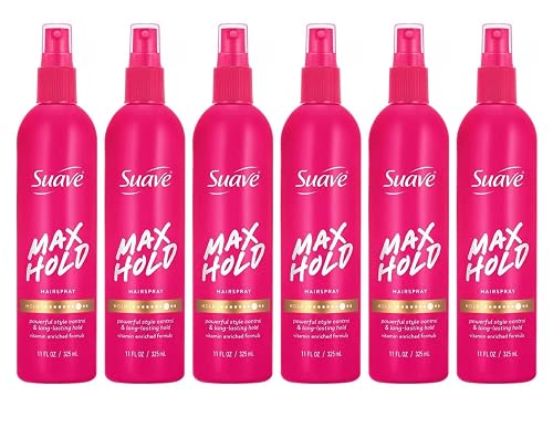 Suave Hairspray Max Hold 11 Ounce Pump (Pack of 6)