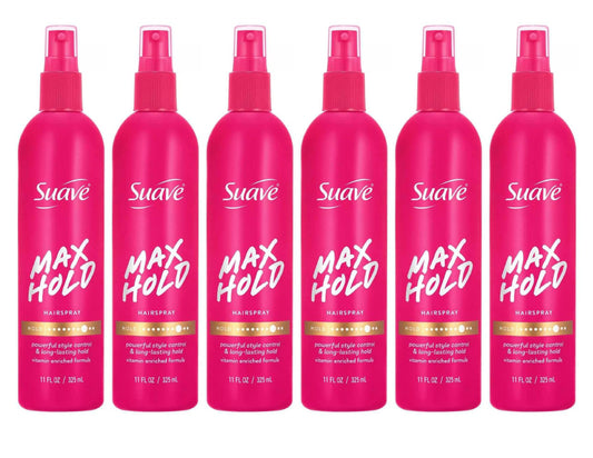 Suave Hairspray Max Hold 11 Ounce Pump (Pack of 6)