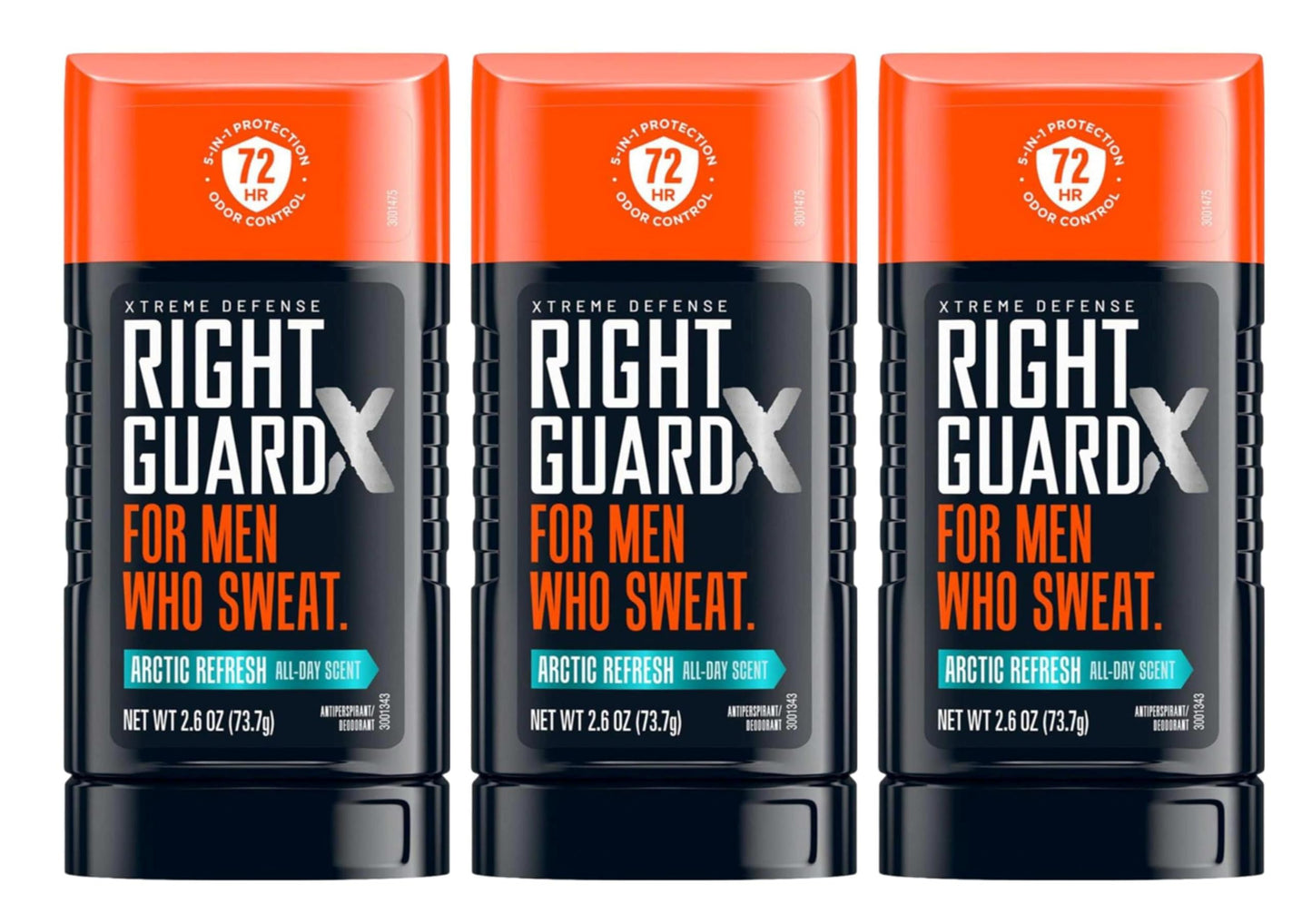 Right Guard Xtreme Defense Arctic Refresh Solid 2.6 Ounce Men (Pack of 3) Beauty and Personal Care Right Guard