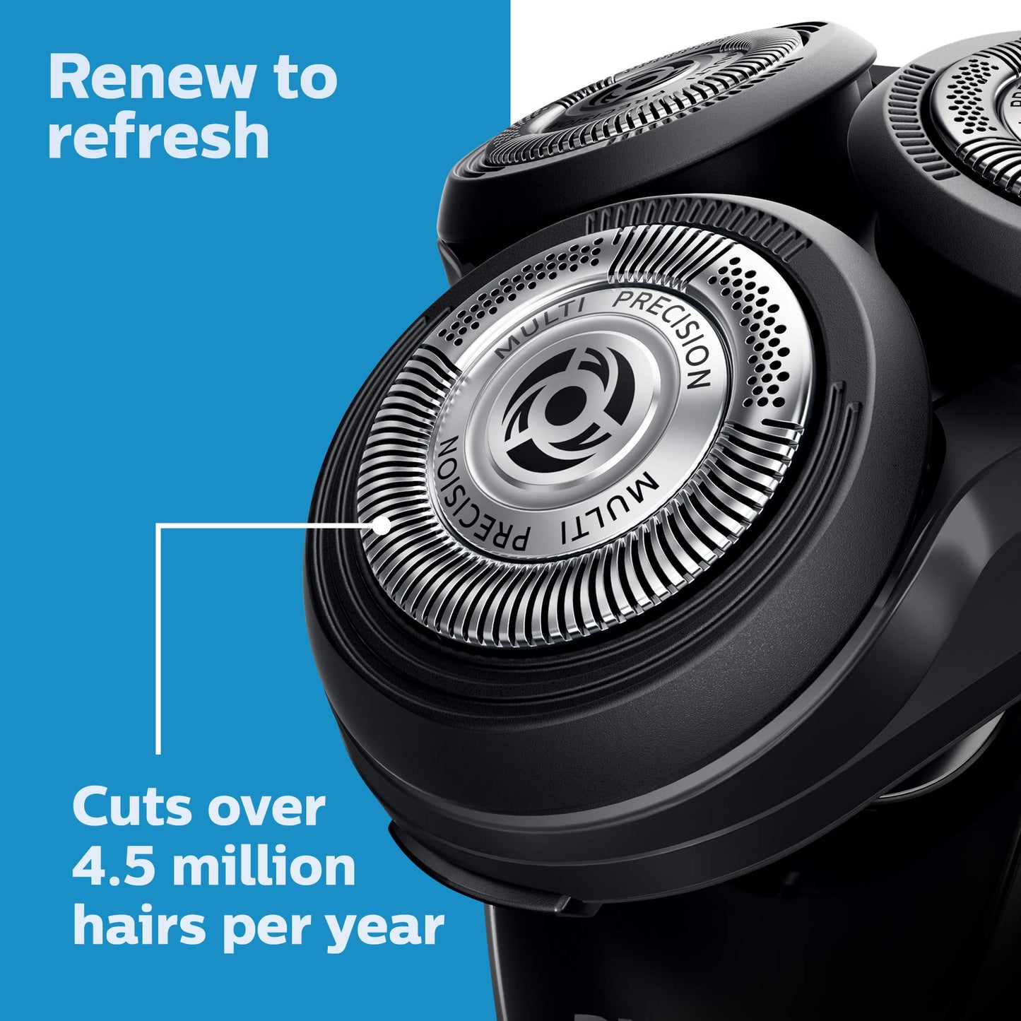 Philips Norelco SH50/52 Genuine Shaving Heads, Compatible with Philips Norelco Shavers Series 5000 and 6000, Powerful Performance, Self-Sharpening, 3 Beauty and Personal Care Norelco
