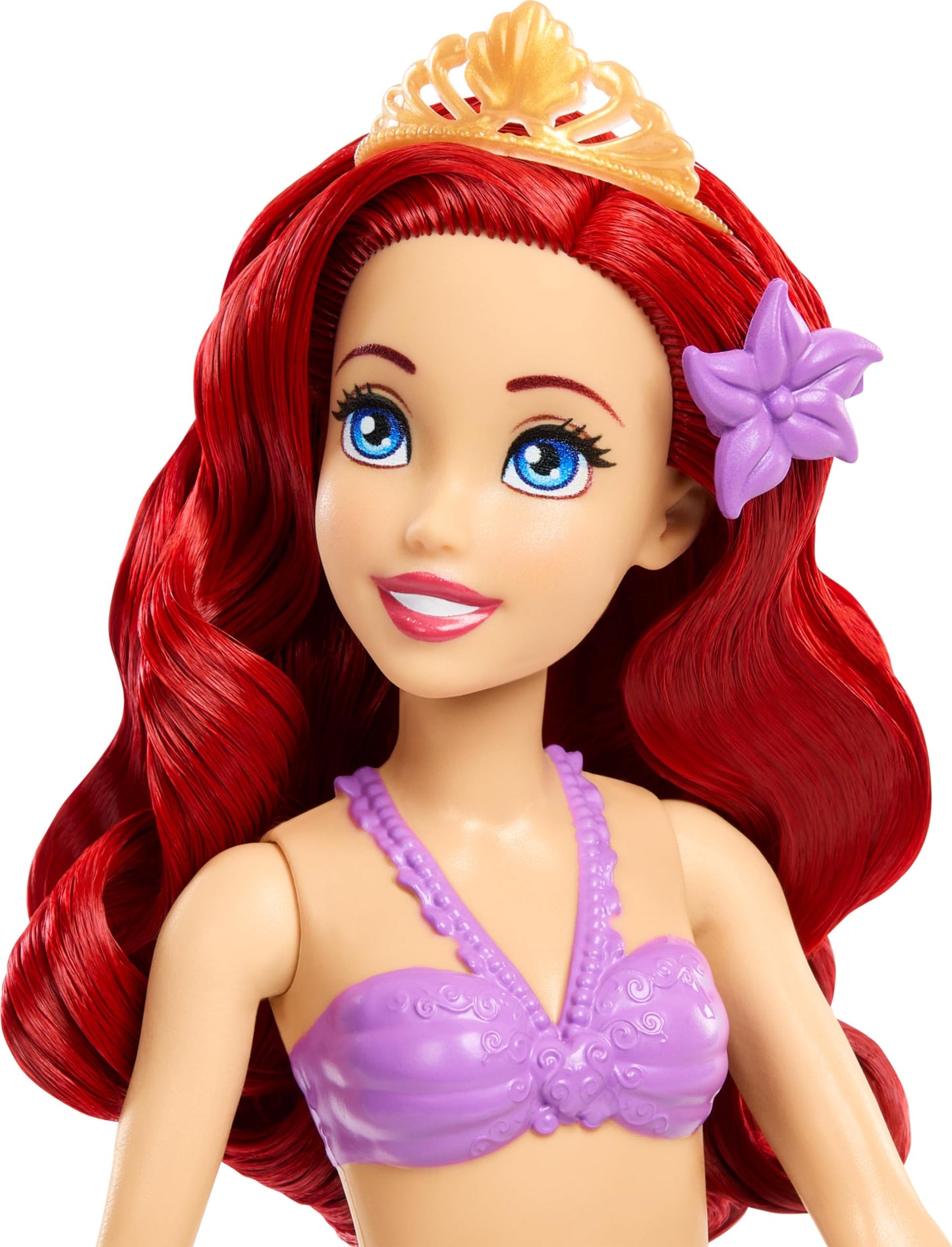 Mattel Disney Princess Toys, Ariel Mermaid Doll & Pool Set with Moldable Sand, 3 Molds & 6 Accessories, Inspired by The Little Mermaid Movie