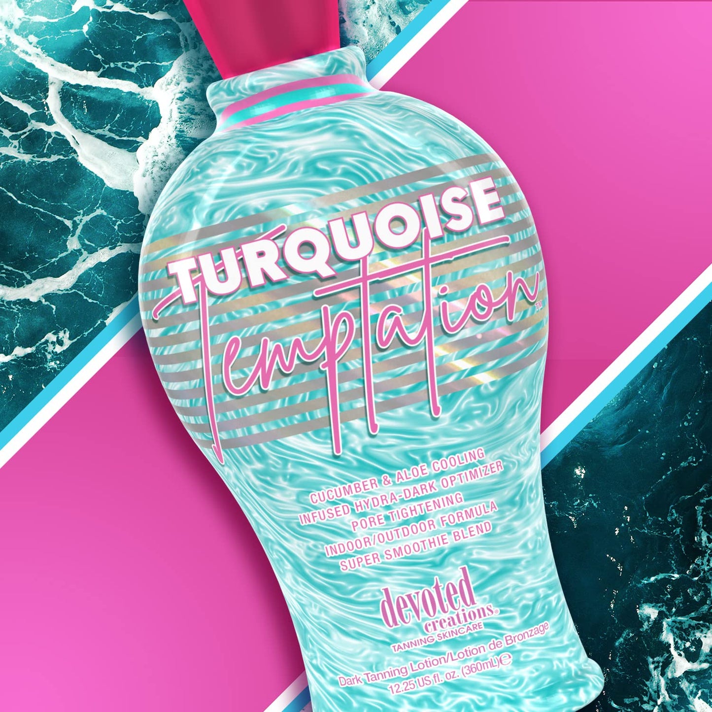 Devoted Creations Turquoise Temptation Indoor and Outdoor Tanning Lotion 12.25 oz