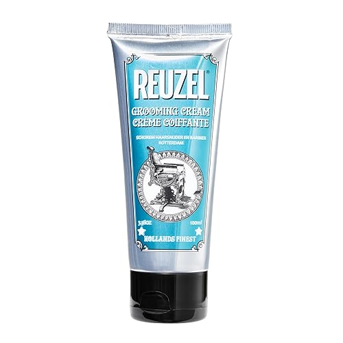 REUZEL Grooming Cream, Pilable Natural Light Hold, Adds Texture and Definition, Moisturizing, Weightless, Easy To Wash Out, Water Based Formula
