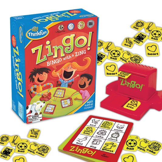 ThinkFun Zingo Bingo Award Winning Preschool Game for Pre-Readers and Early Readers Age 4 and Up - One of the Most Popular Board Games for Boys and…