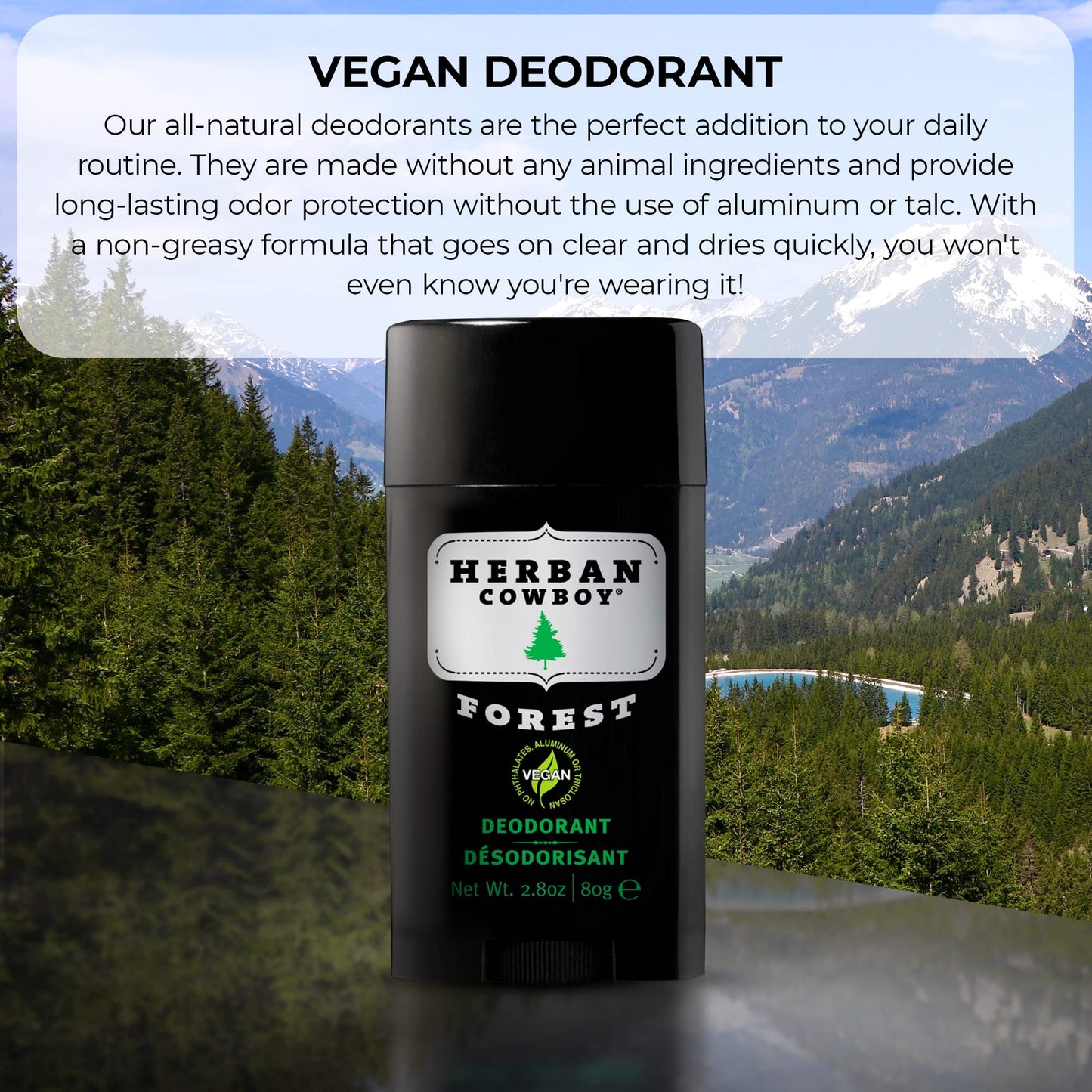 Herban Cowboy Forest Natural Deodorant, 2.8 oz. Beauty and Personal Care Herban Cowboy
