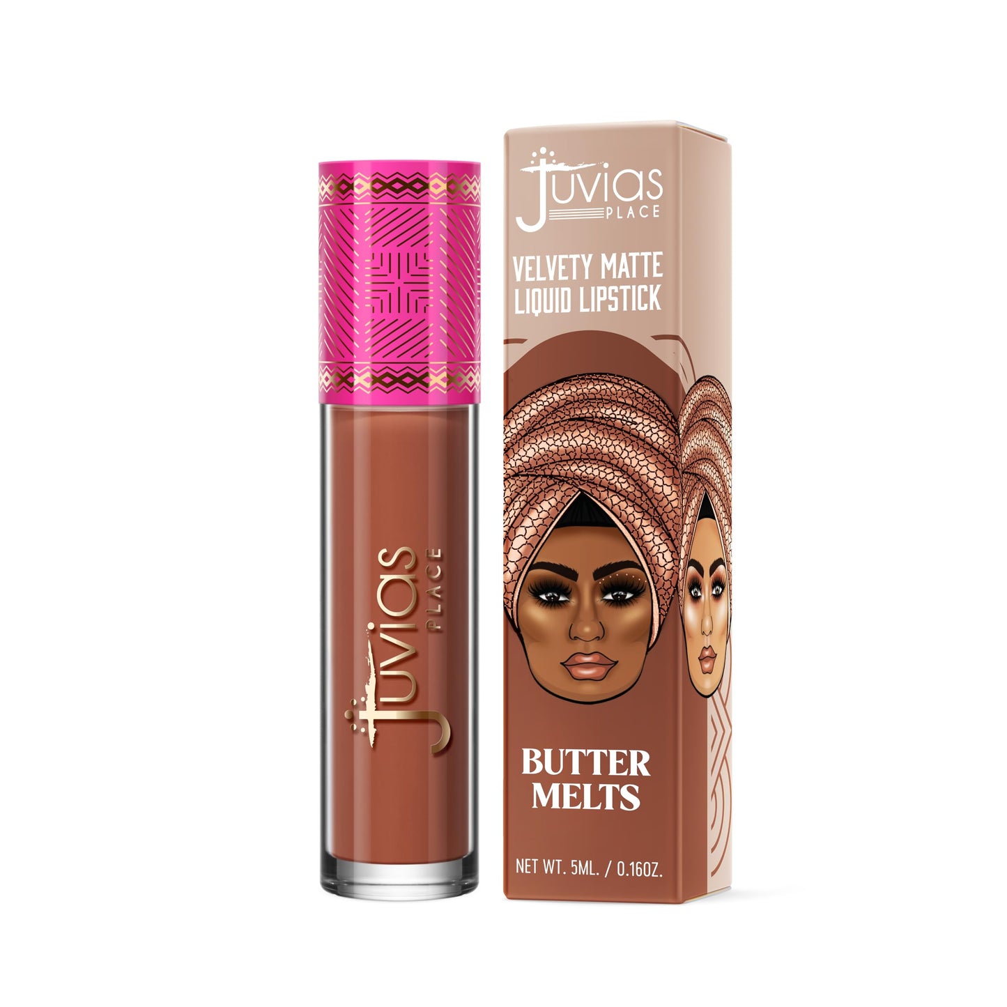 Juvia's Place Velvety Matte Liquid Lipstick Butter Melts - Hydrating, Long-Wearing, Velvety Soft & Feather Light - Hyperpigmented Creamy Matte