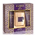 GUESS Man Gold 3 Pieces Gift Set for Men, (2.5 Ounce Eau de Toilette Spray + 6.0 Deodorant Spray + 6.7 Shower Gel)