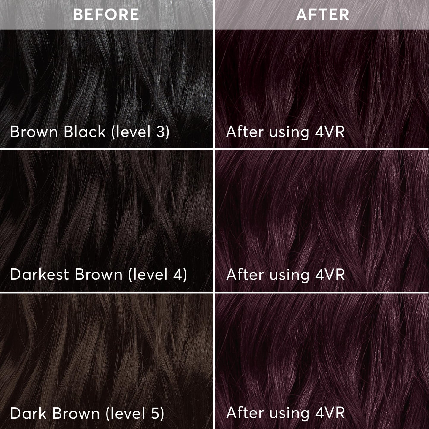 Madison Reed Radiant Hair Color Kit - 4VR Darkest Cool Sangria with Vibrant Violet Red Tones (Volterra Amethyst), Vivid Permanent Hair Dye for Bold