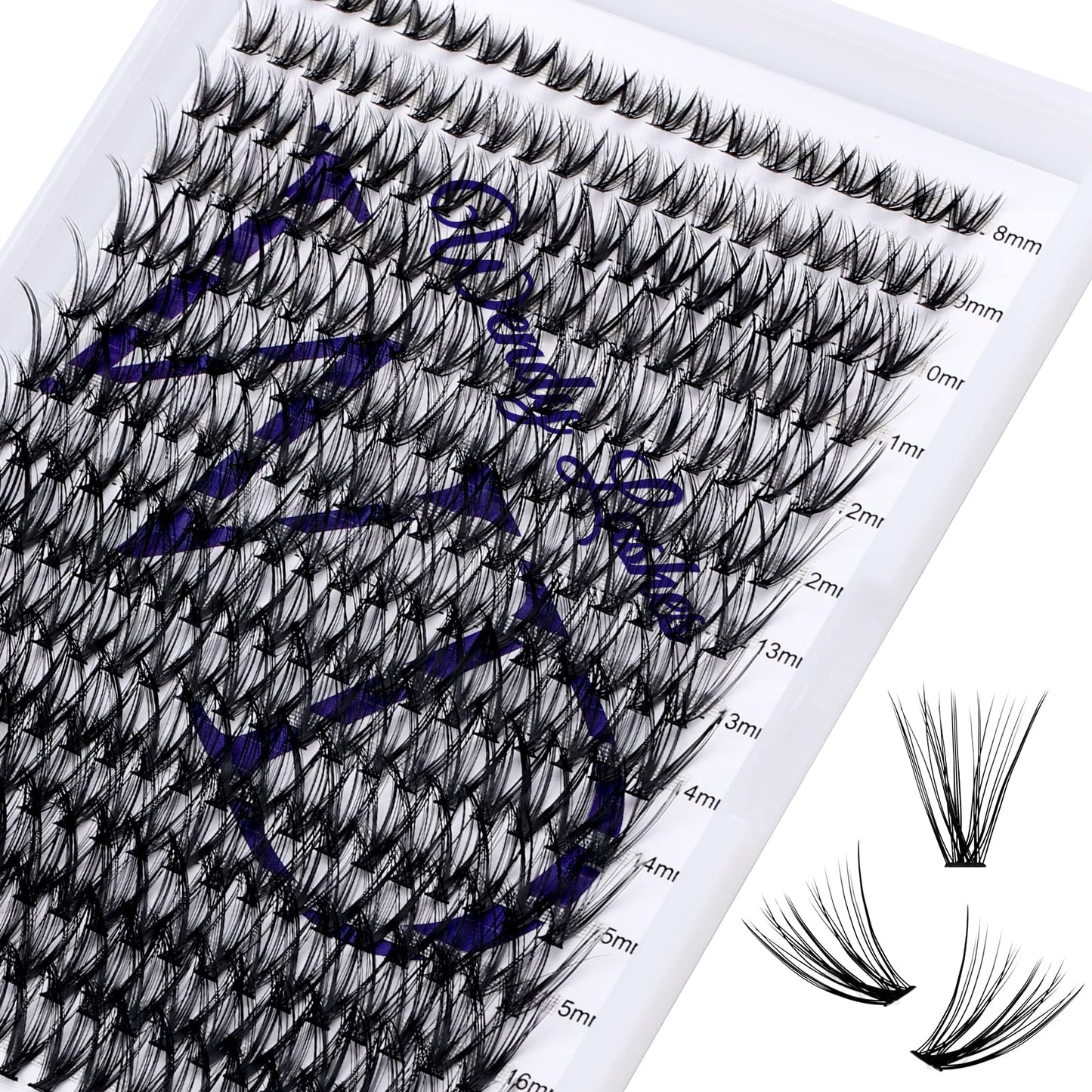 Individual Lashes DIY Eyelash Extension 30D Lash Clusters Extensions DD Curl 300PCS Lash Clusters Natural Lashes Super Soft Eyelashes Extension