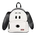 INTIMO Peanuts Classic Comic Character Face Snoopy Zippered Mini Small Backpack Bag
