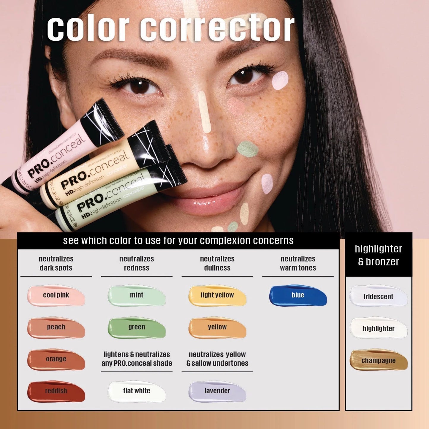 L.A. Girl HD Pro.Conceal, Iridescent Highlighter GC963