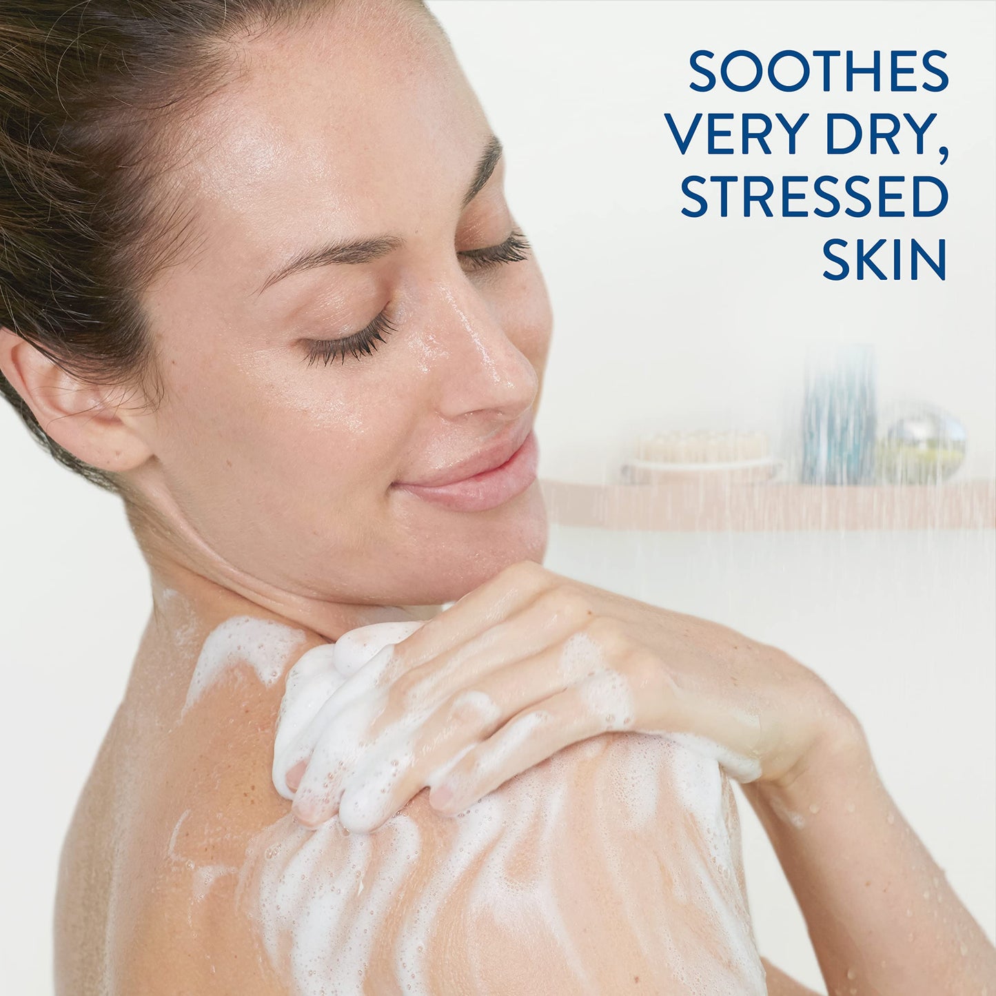 Cetaphil RESTORADERM Soothing Wash, 10 floz Pack of 3, Soothes Dry, Stressed Skin, Hypoallergenic, Soap & Paraben Free, National Eczema Association