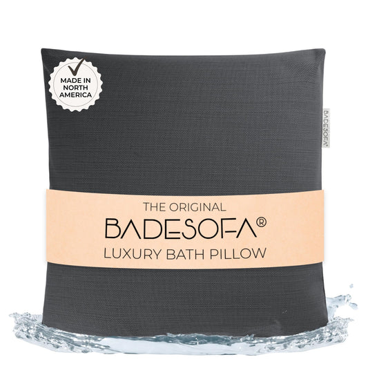 BADESOFA® Luxury Bath Pillow M - Lusciously Soft & Comfortable Tub Pillow for Bathtub - Washable & Quick-Drying Bath Back Pillow - Non-Slip Full Body Beauty and Personal Care BADESOFA