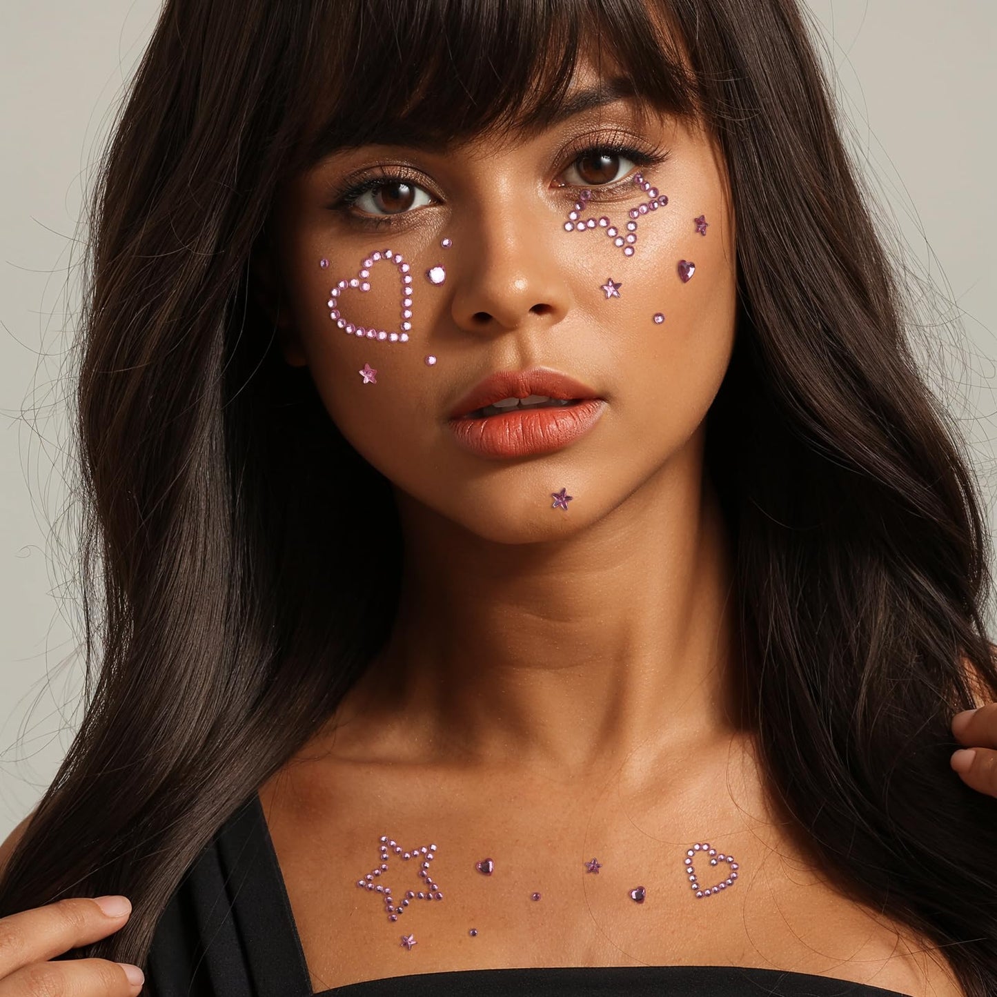 Teenitor Self Adhesive Gems Face Gems for Makeup, Self Adhesive Festival Jewels, Hair Gems, 4 Sheets Face, Eye, Makeup, Body Rhinestone Stickers Beauty and Personal Care Teenitor
