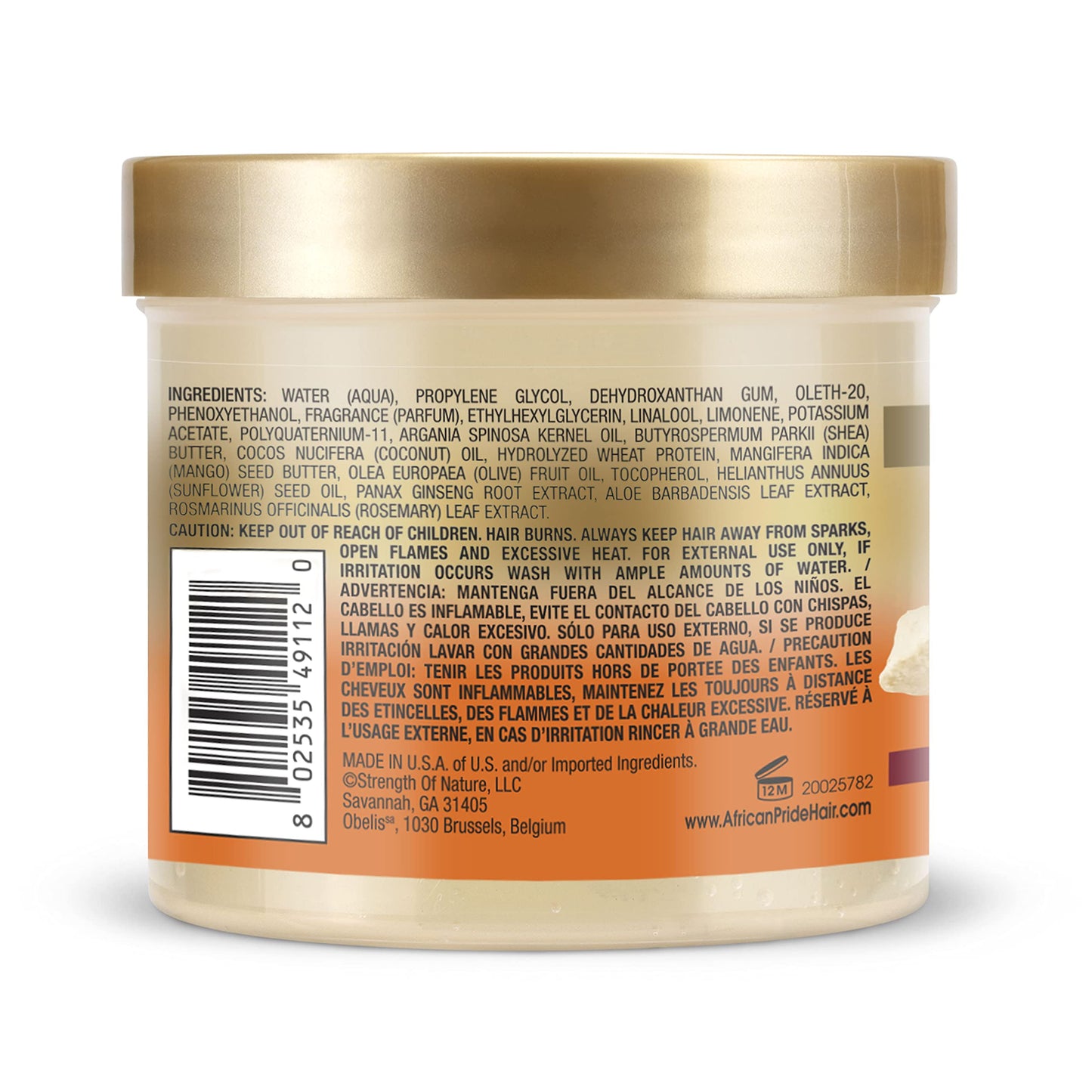 African Pride Shea Miracle Curl Styling Custard - Contains Shea & African Mango Butter to Define Curls & Coils & Tame Hair Frizz, 12 Oz