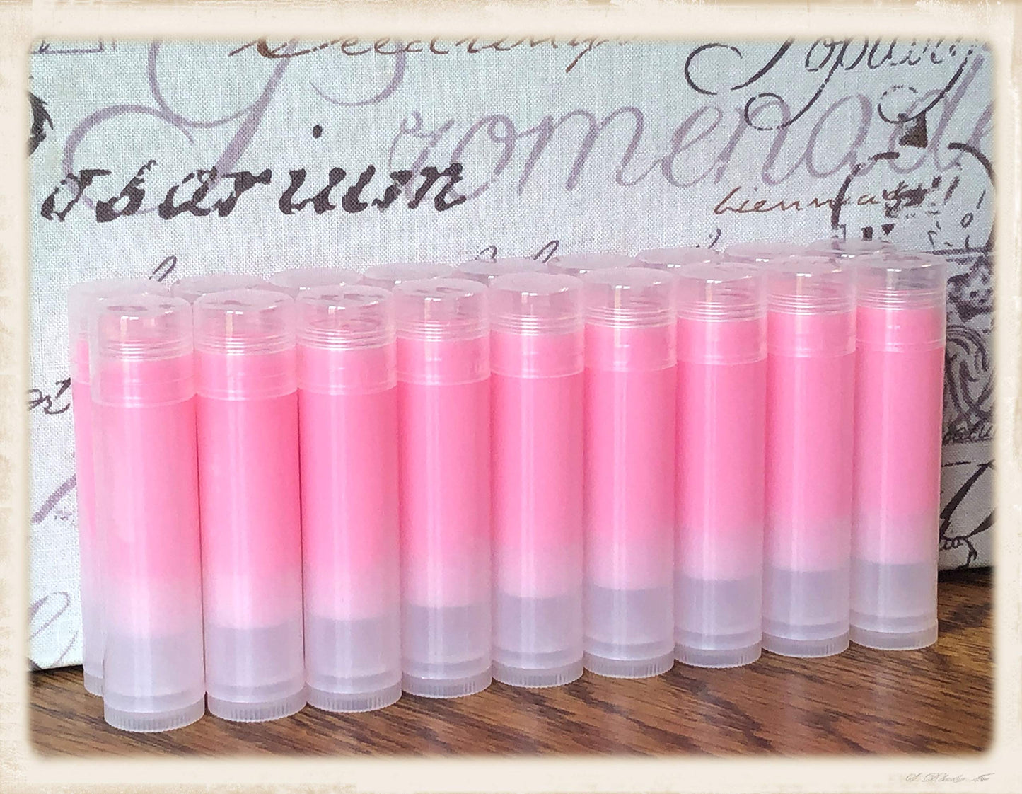 WHOLESALE Handmade Strawberry Flavored Lip Balms Without Labels for DIY Favors or Resale (20) Beauty and Personal Care Majestic Lips
