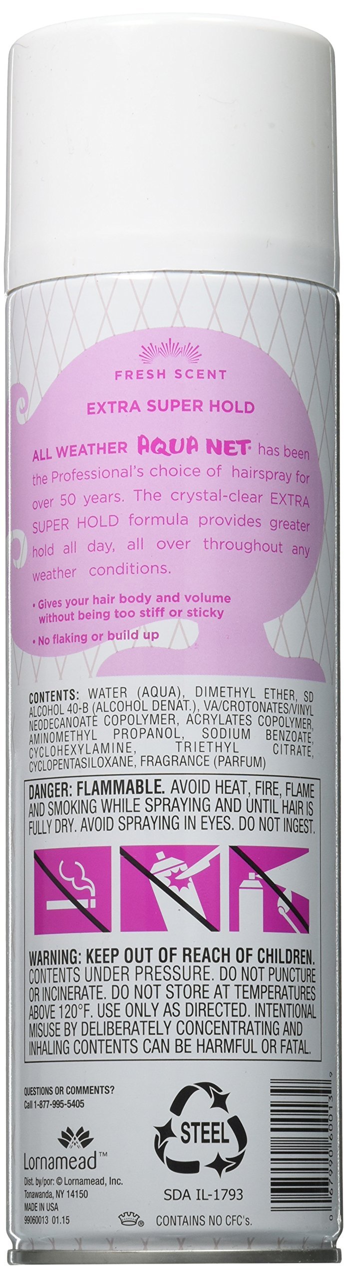 Aqua Net Professional Hair Spray Extra Super Hold 3 Fresh Scent, 11 Oz