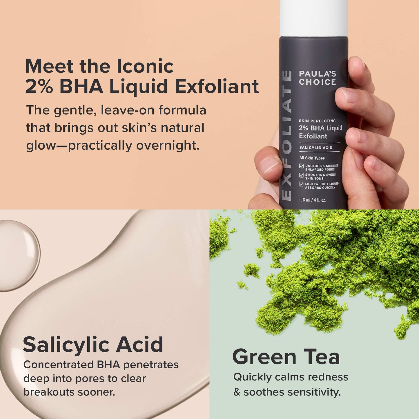 Paula's Choice SKIN PERFECTING 8% AHA Gel Exfoliant & 2% BHA Liquid Duo - Facial Exfoliants for Blackheads, Enlarged Pores, Wrinkles, and Fine Lines