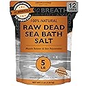 Aromasong Raw Dead Sea Bath Salt - Minimally Cleaned, Contains More Dead Sea Minerals Including Dead Sea Mud - 100% Pure & Natural Dead Sea Salts