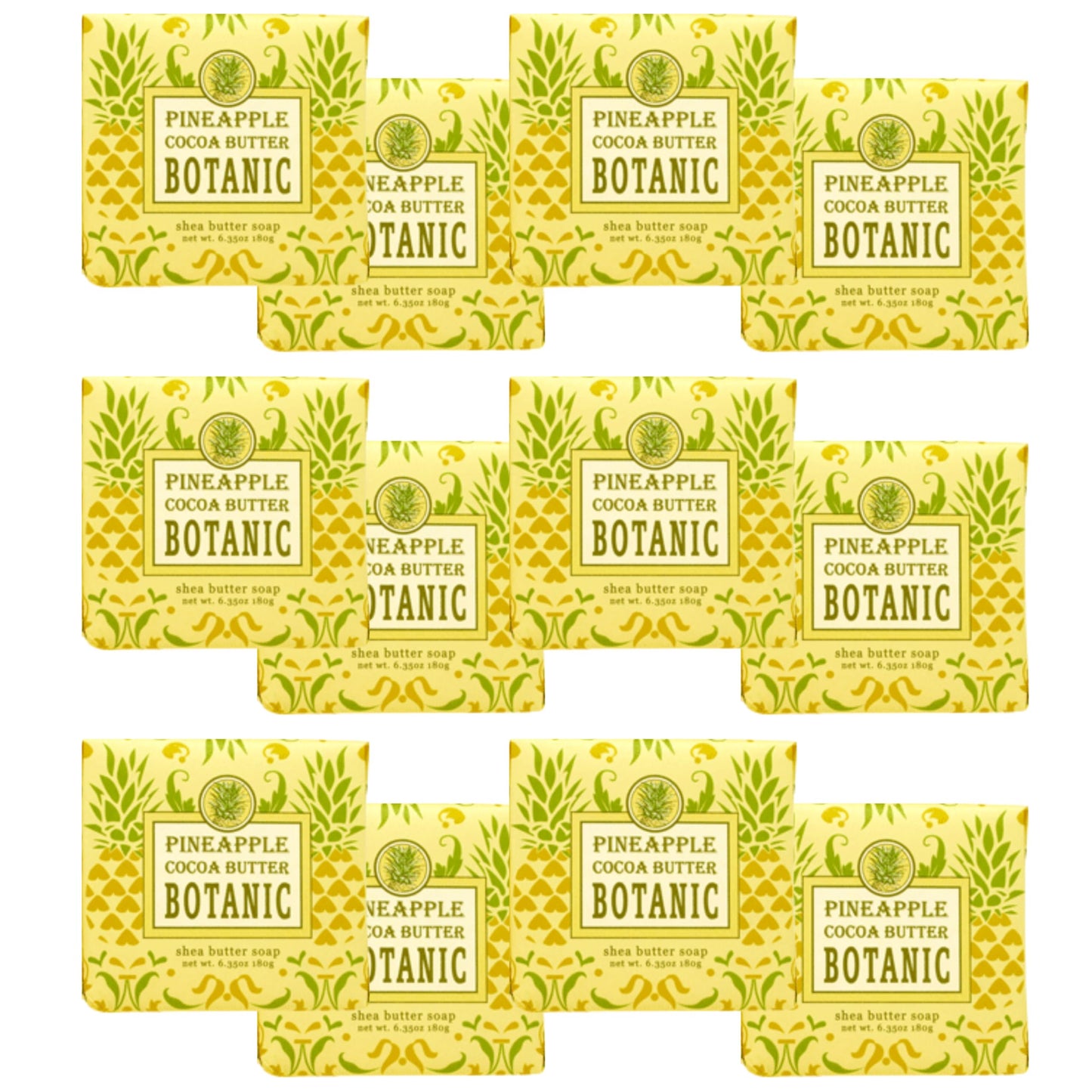 Greenwich Bay Mini Botanical Soap Bars - 12 Pack 1.9 oz Each - Individually Wrapped Guest Soaps for Airbnb, Spa, Travel, Bath - Travel Size Bar Soap