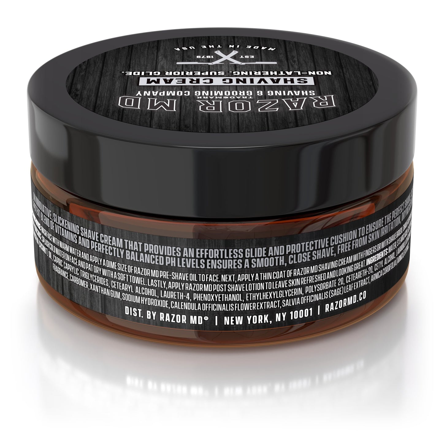 Razor MD Mens Shaving Cream for Normal to Slightly Oily Skin, Shaving Tools & Accessories for Modern Men, Sandalwood 8 oz Beauty and Personal Care Razor MD