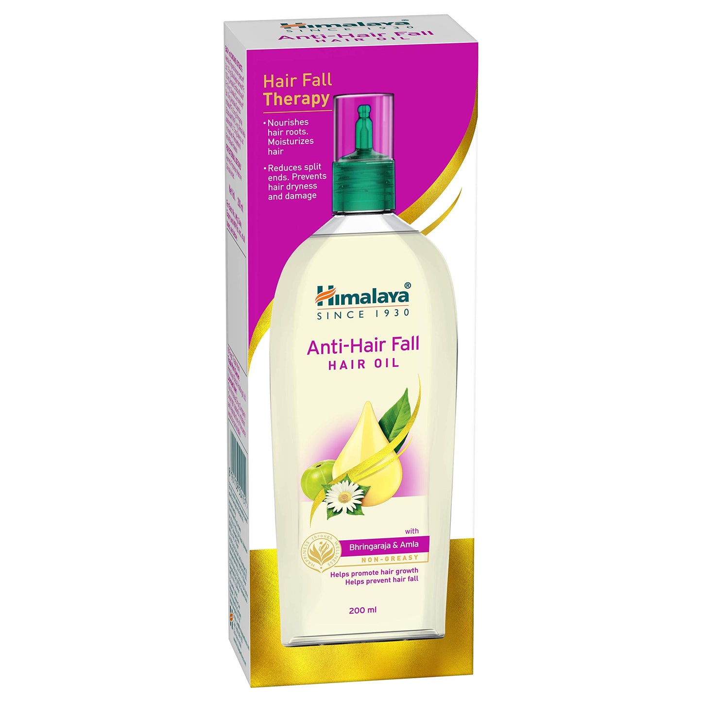 Himalaya Anti-Breakage Hair Oil with Thistle and Amla for Damaged Hair and Split Ends 6.76 oz (200 ml) 2 PACK