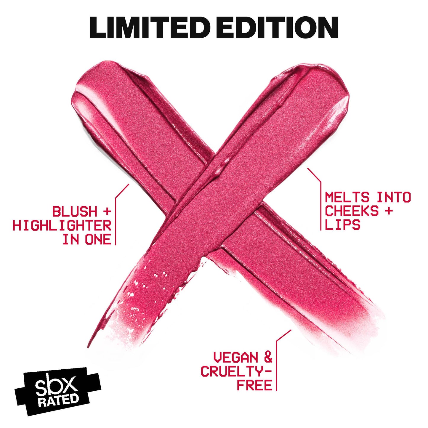 Smashbox Lit Stx Cream Blush & Highlighter | 2-in-1 Dewy Multi Stick | Blush Stick for Cheeks & Lips, Flash Mauve, 0.1 Ounce