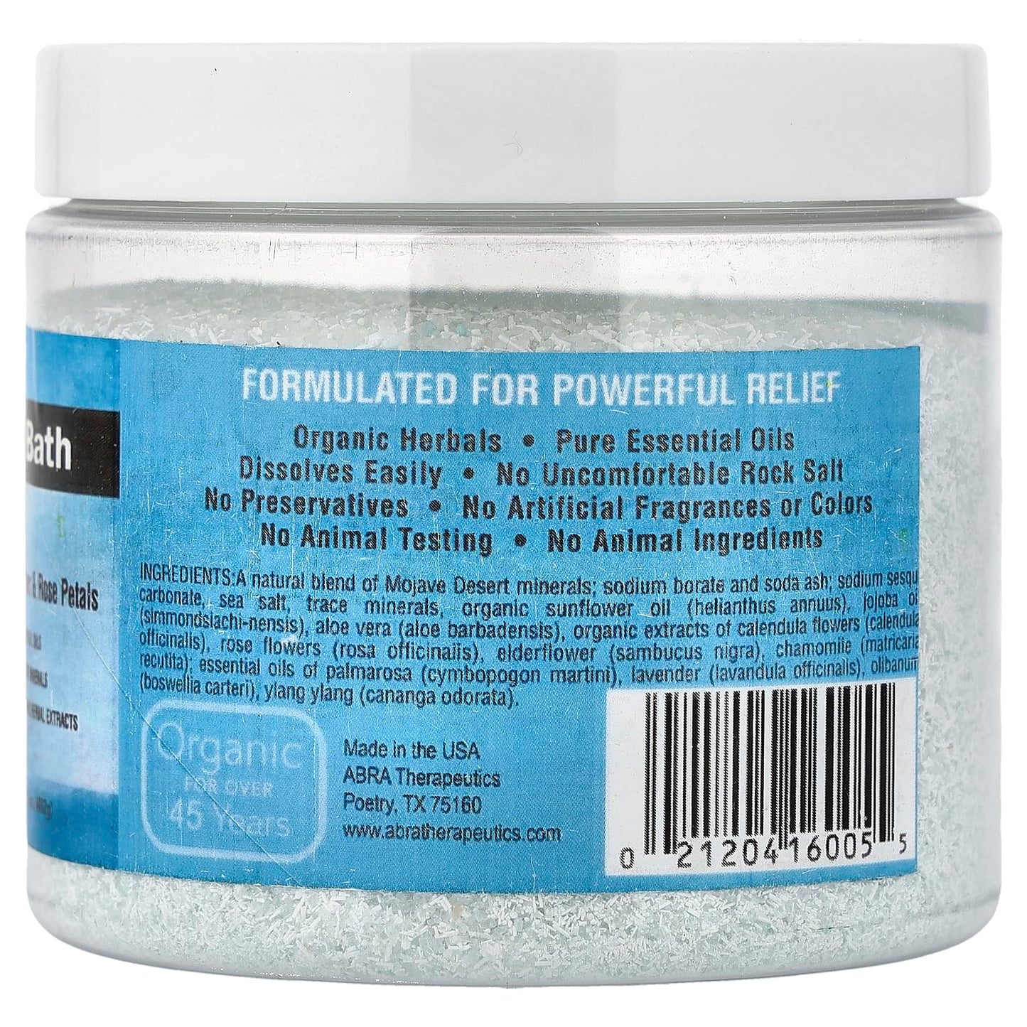 Moisture Revival Bath-Sunflowers & Rose Petals Abra Therapeutics 17 oz Powder