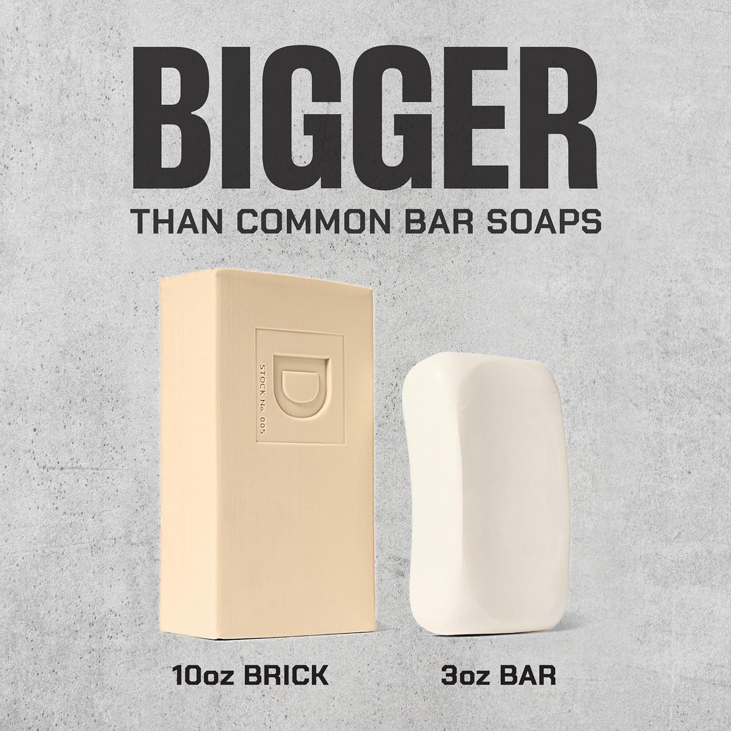 Duke Cannon Supply Co. Palomino Big Brick of Soap for Men - 10 oz - Mahogany + Vanilla Scent - Triple-Milled Men's Bar Soap - Deep-Cleansing Bath Bar