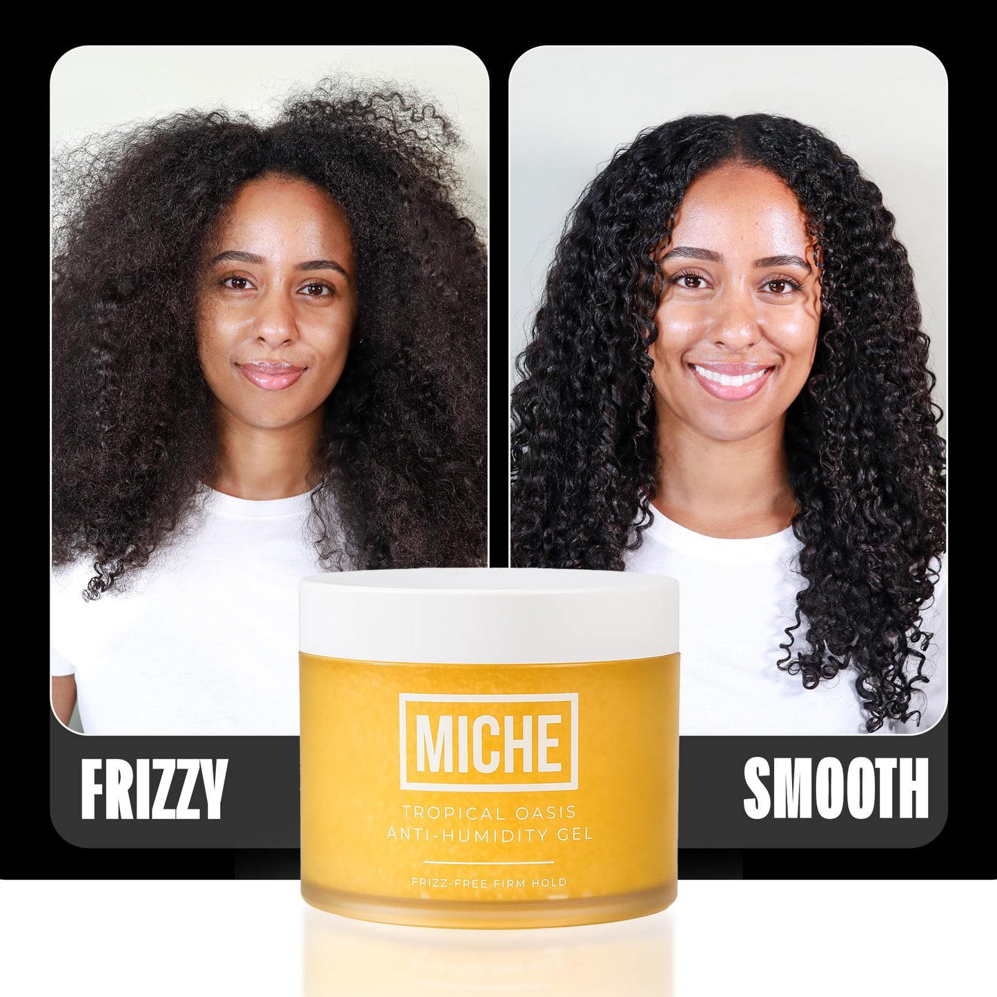 MICHE Anti-Humidity Frizz-Free Strong Hold Hair Gel 8.8 oz | For All Curl Types - Curly and Coily Beauty and Personal Care Miche Beauty