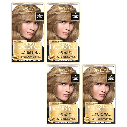 L'Oreal Superior Preference - 7 Dark Blonde (Natural) 1 Each (Pack of 4)