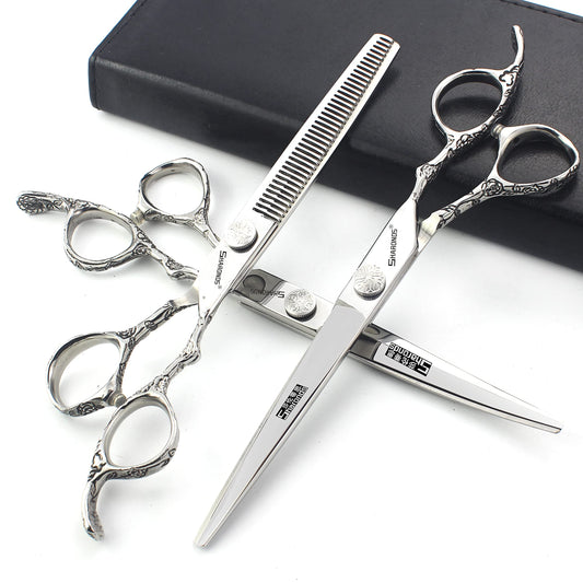 Professional Stainless Steel Hair Clippers for Hairdressers - 6/7/7.5/8/9-inch Sharp Blades (6 inch-4pc) Beauty and Personal Care SHARONDS