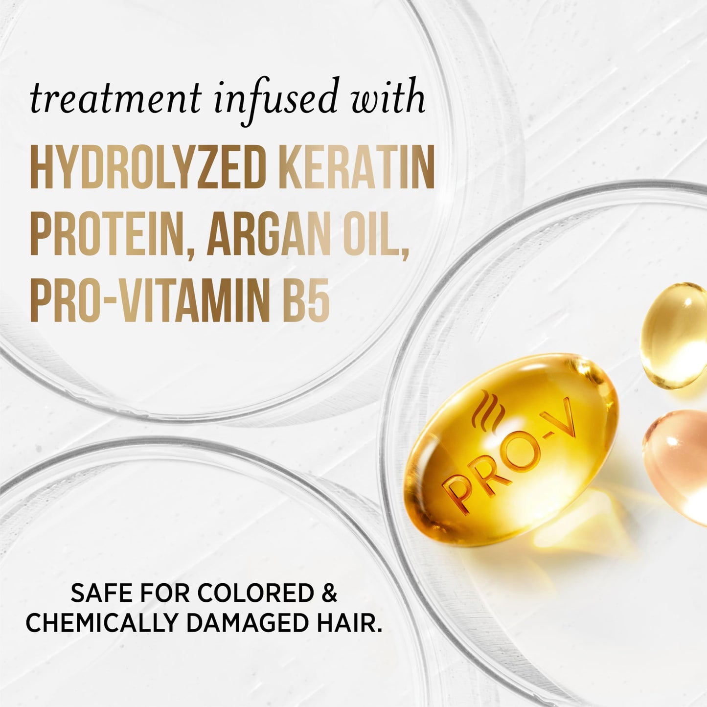Pantene Keratin Leave-In Conditioner with Argan Oil, Protein Treatment for Dry, Damaged & Color-Treated Hair, Repairs Split Ends & Protects from