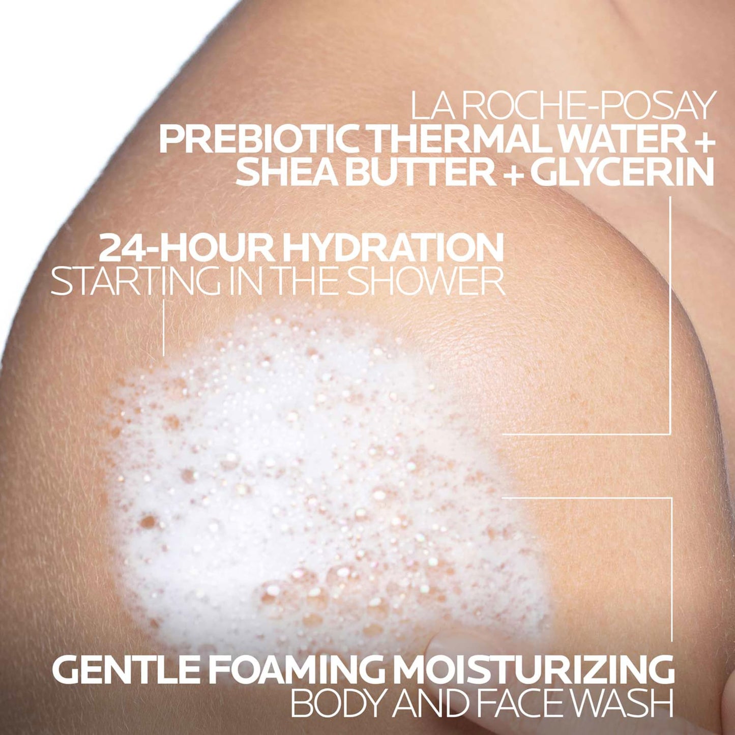 La Roche-Posay Lipikar AP+ Gentle Foaming Moisturizing Wash, Shea Butter + Niacinamide + Glycerin, Moisturizing Body Wash & Face Wash For Dry Skin Beauty and Personal Care La Roche-Posay